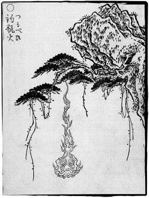 Цурубэ-би. Иллюстрация Ториямы Сэкиэна