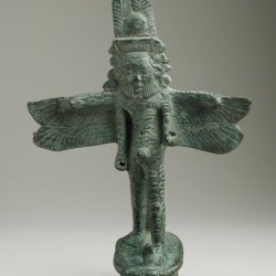 Бронзовая статуэтка древнеегипетского божества Бэса