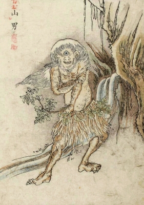 Ямао (Yamao). Цветная копия Набэты Гёкуэя с рисунка Ториямы Сэкиэна "Ямаваро"